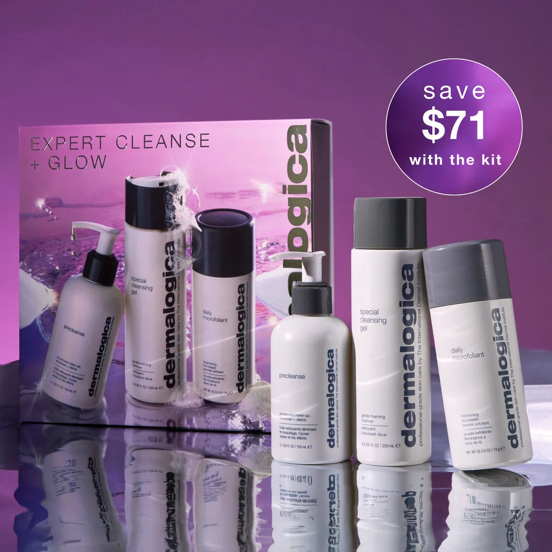 expert cleanse + glow (3 full-size)